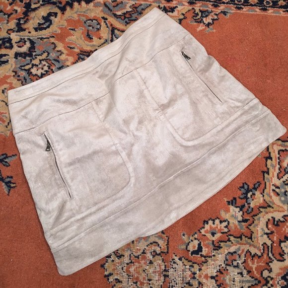 BCBG Desyree Faux-Suede Miniskirt - Picture 1 of 4